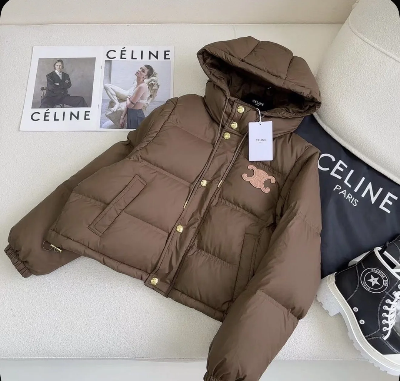 Пуховик и жилет 2 в 1 celine 42-44 - миниатюра 2