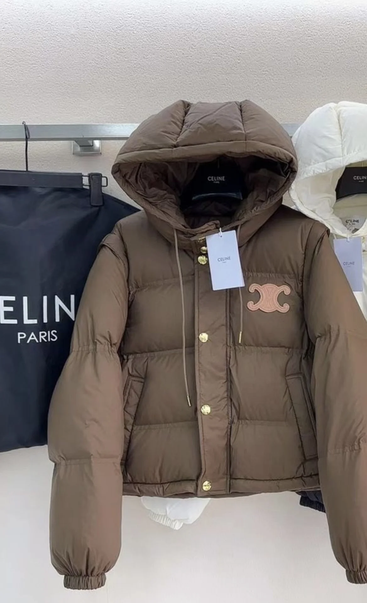 Пуховик и жилет 2 в 1 celine 42-44 - миниатюра 3