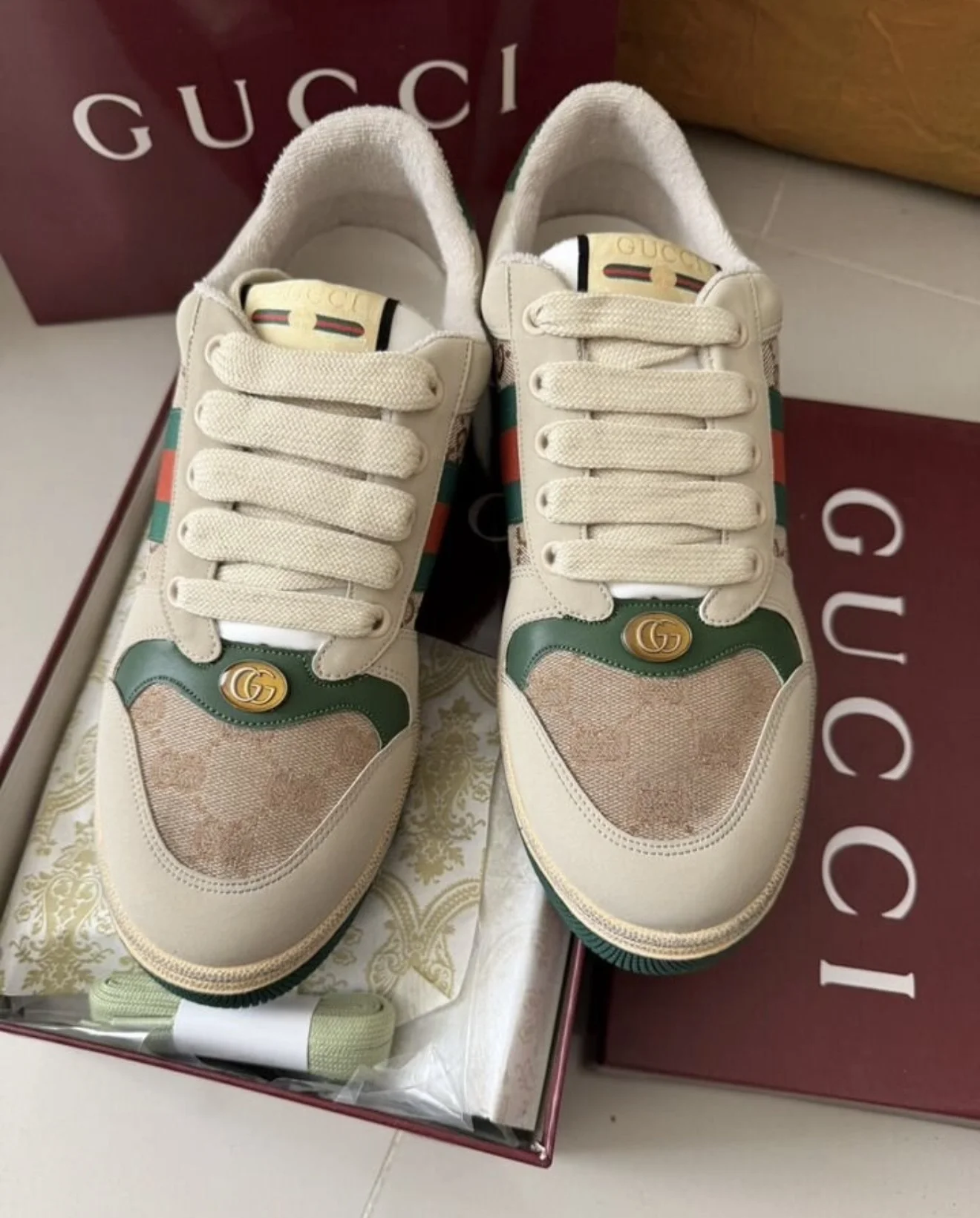 кроссовки gucci screener 39,40,41,42,43,44 - миниатюра 2