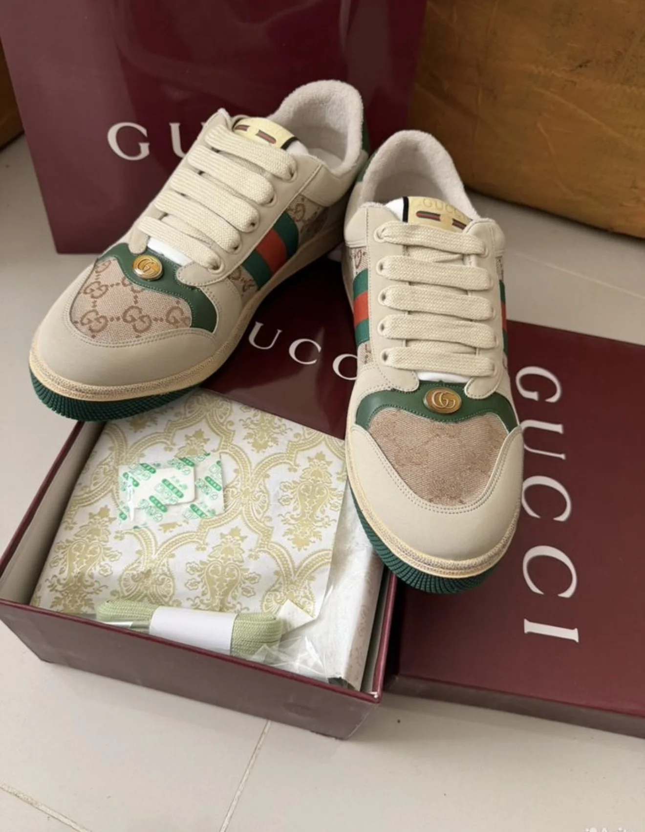 кроссовки gucci screener 39,40,41,42,43,44 - миниатюра 7