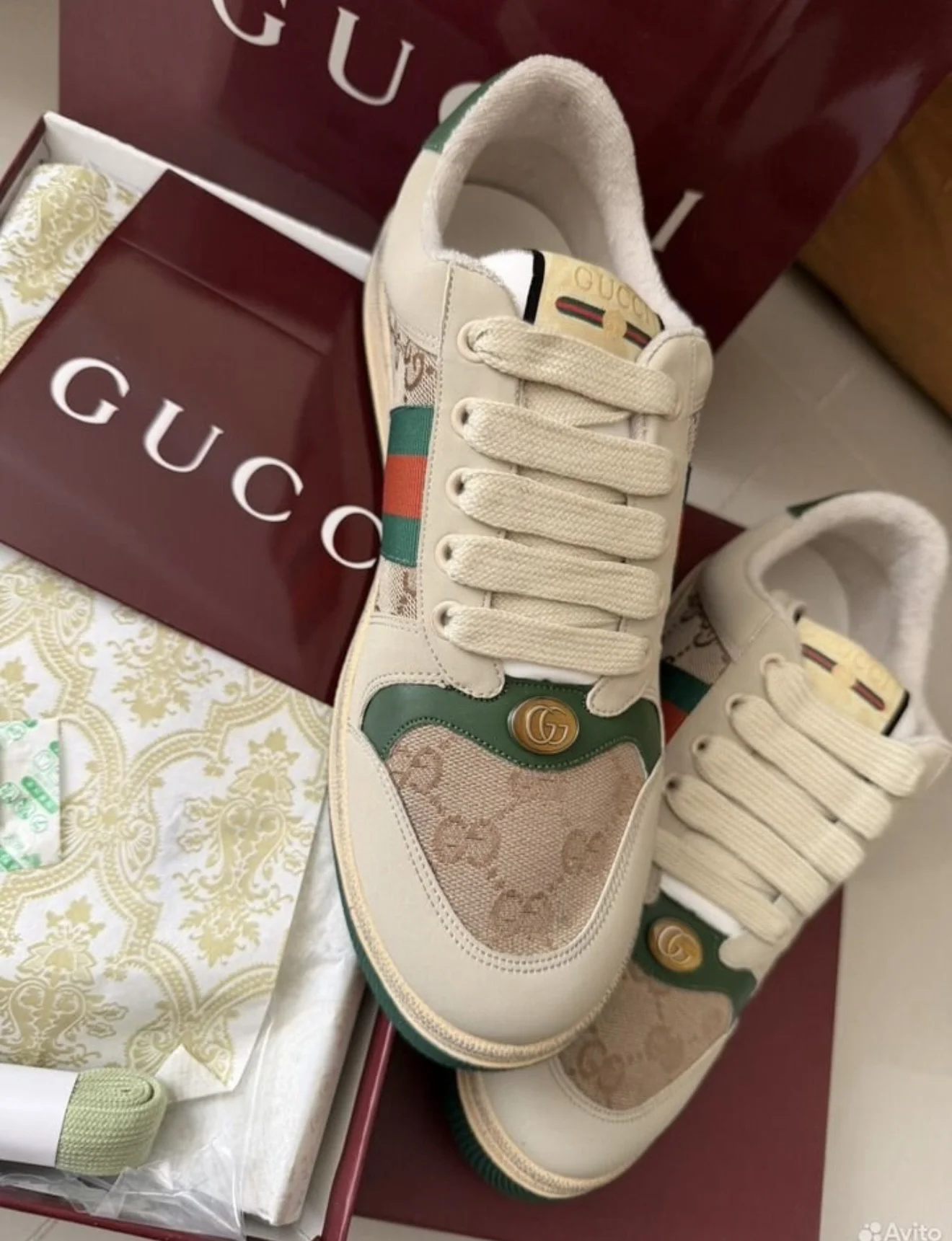 кроссовки gucci screener 39,40,41,42,43,44 - миниатюра 8