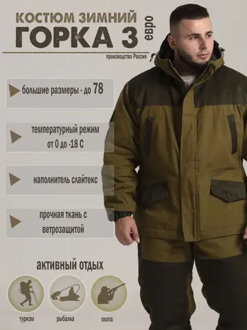 Костюм зимний для охоты, рыбалки, туризма
