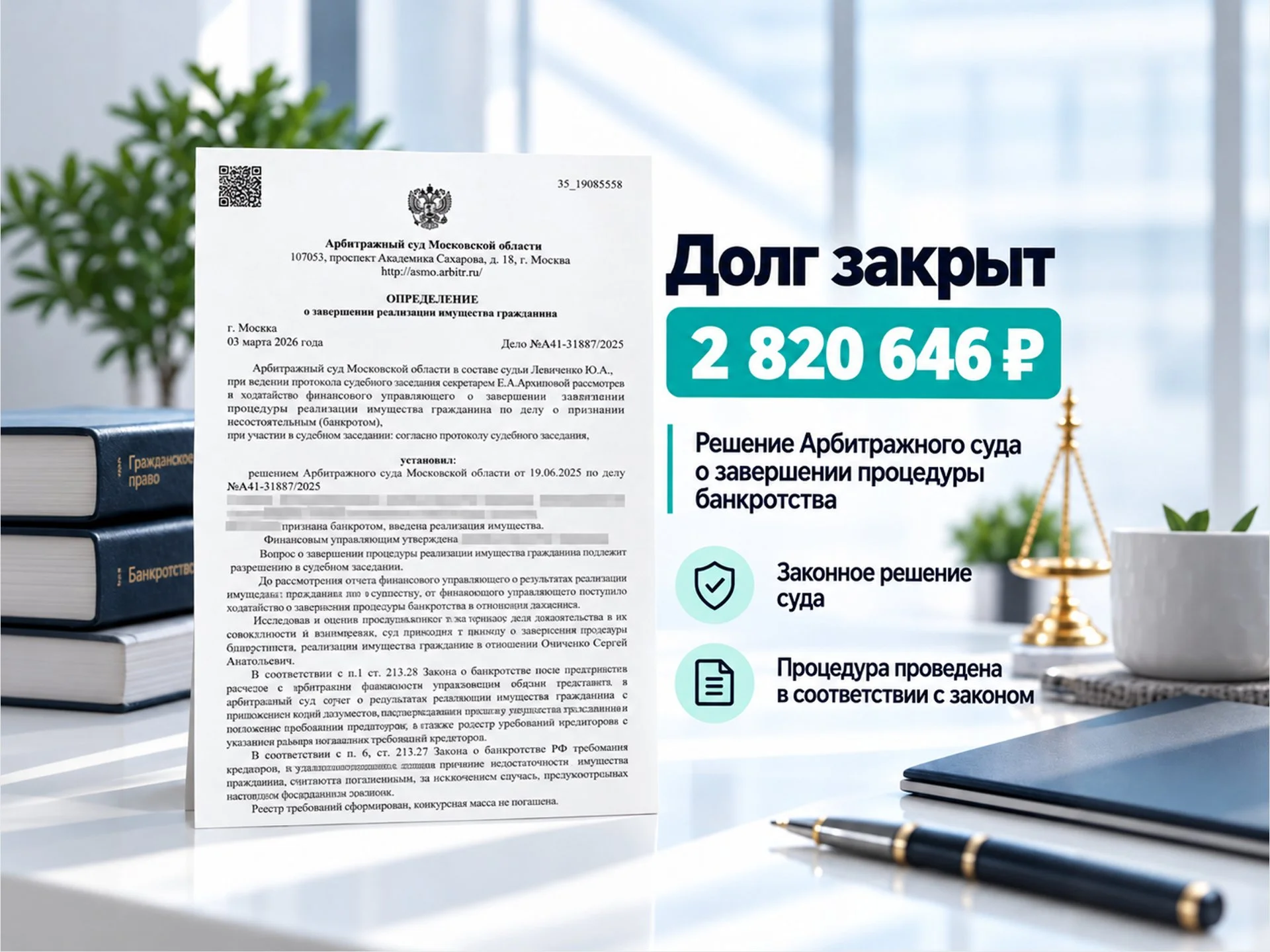Банкротство физических лиц под ключ - миниатюра 2