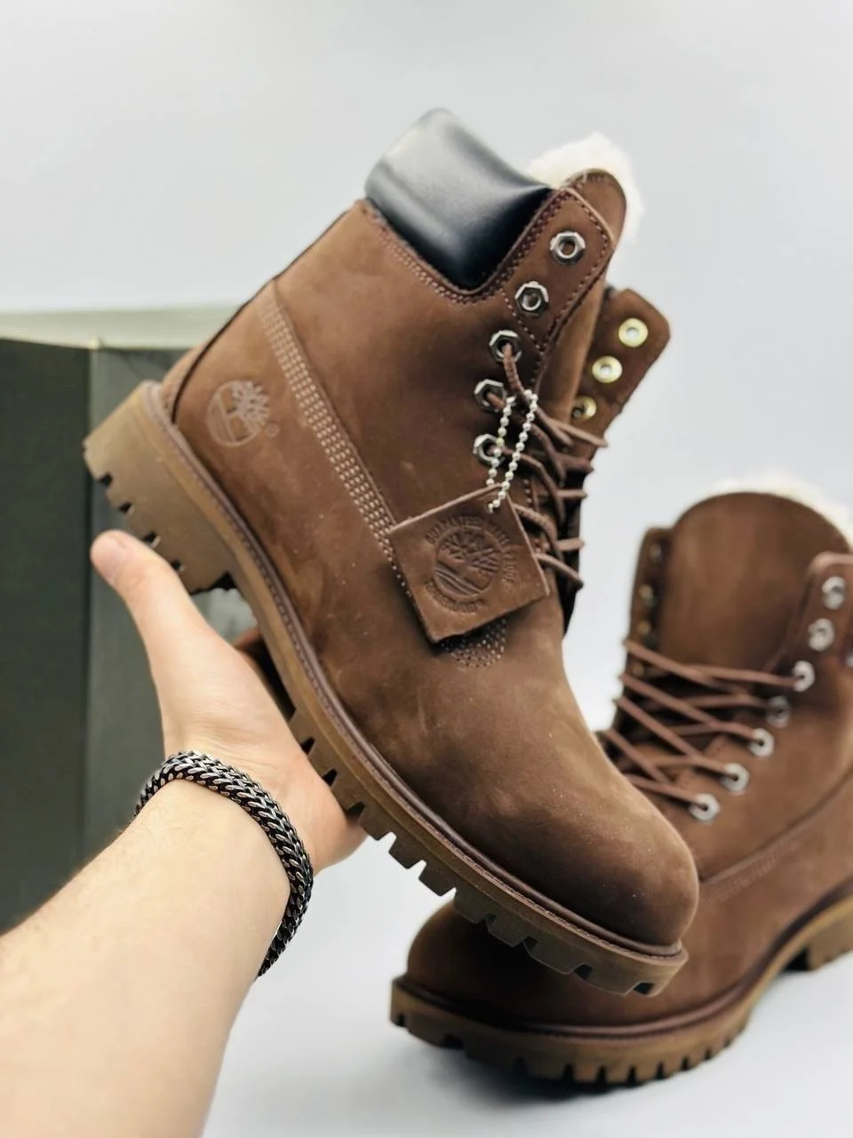 Мужские утепленные ботинки Timberland 41-46 - миниатюра 4