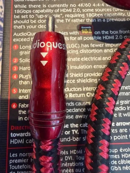 Кабель межблочный AQ HiFi Audioquest King Cobra RCA 0,75 м - миниатюра 2