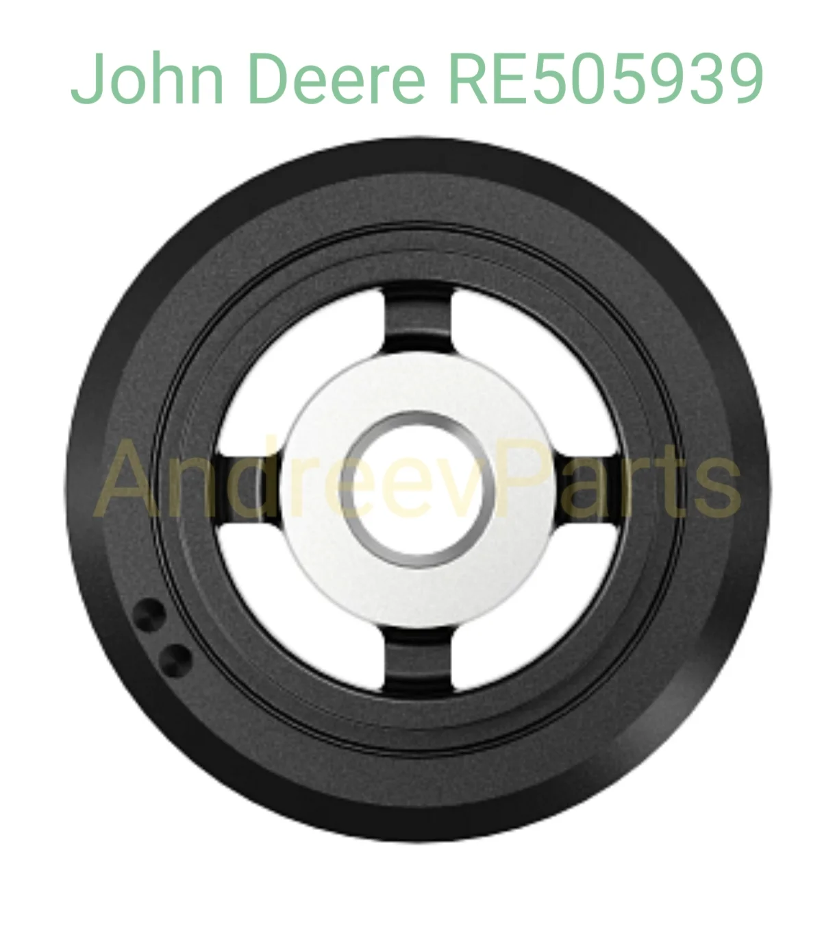 Оригинальный шкив коленчатого вала с демпфером John Deere (артикул RE505939) - миниатюра 2