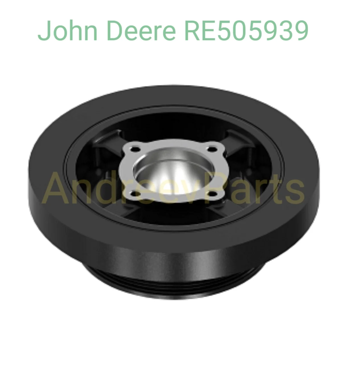 Оригинальный шкив коленчатого вала с демпфером John Deere (артикул RE505939) - миниатюра 3