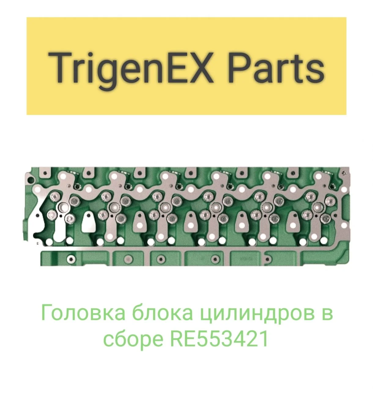 Продам головку блока цилиндров в сборе RE553421 - изображение 1