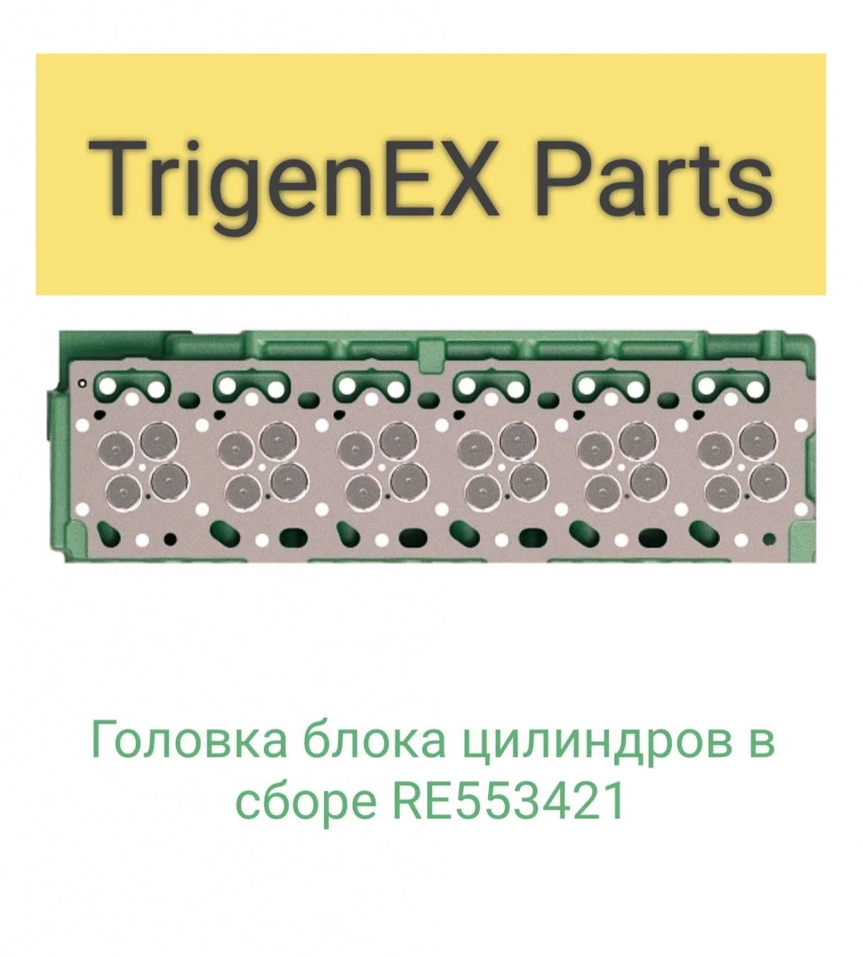 Продам головку блока цилиндров в сборе RE553421 - миниатюра 5