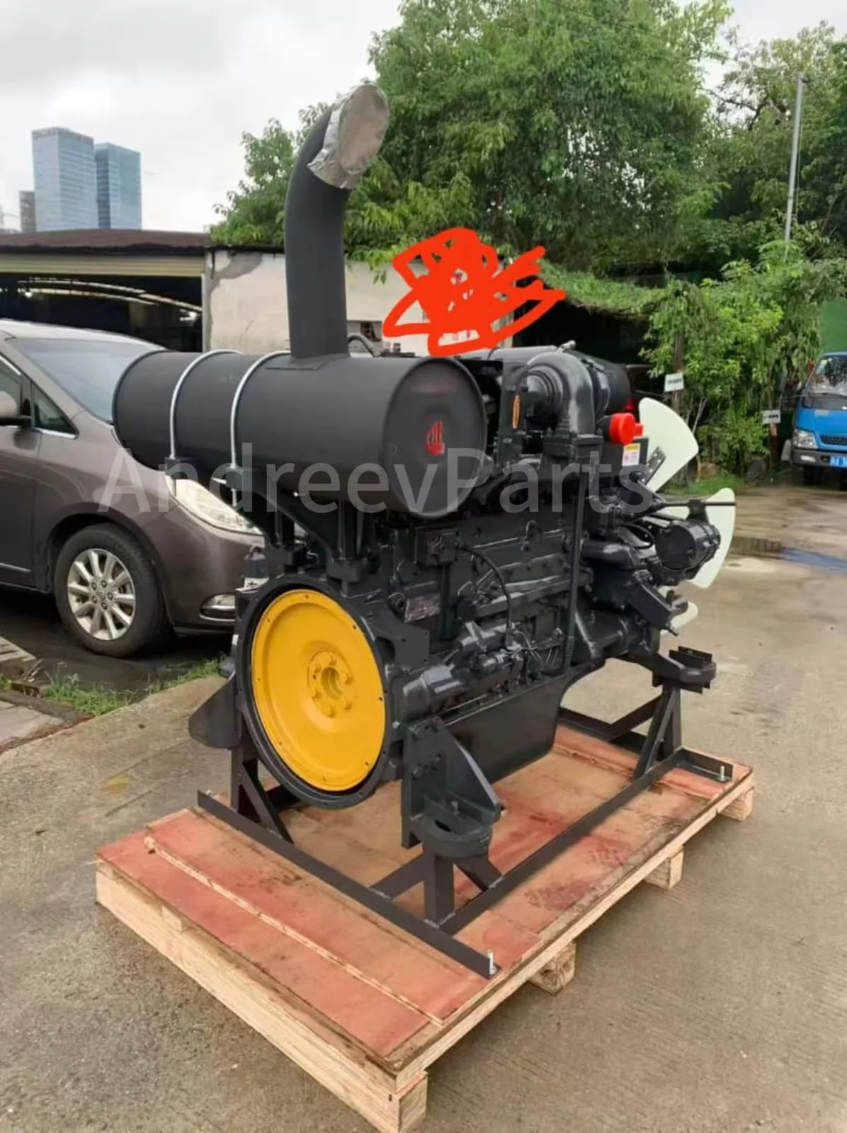 Двигатель Komatsu SAA6D125E-3 - миниатюра 4