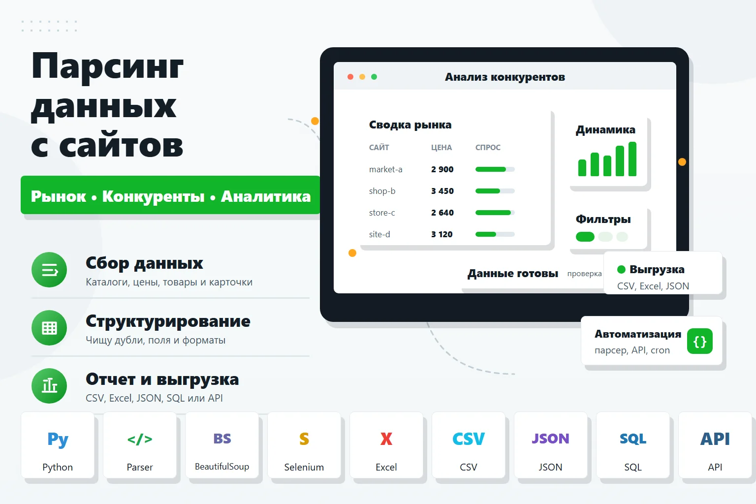 Парсинг сайтов и сбор данных в Excel - изображение 1