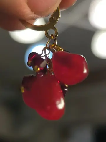 Серьги из УФ полимерной глины