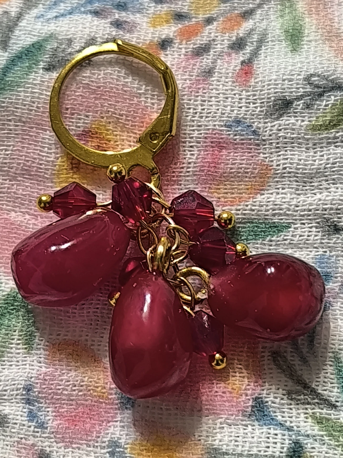 Серьги из УФ полимерной глины - миниатюра 3