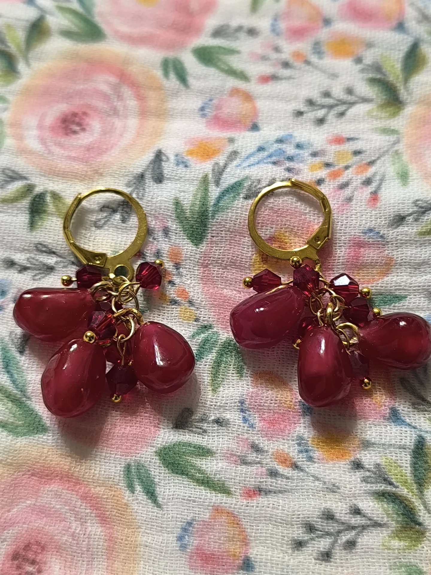 Серьги из УФ полимерной глины - миниатюра 4