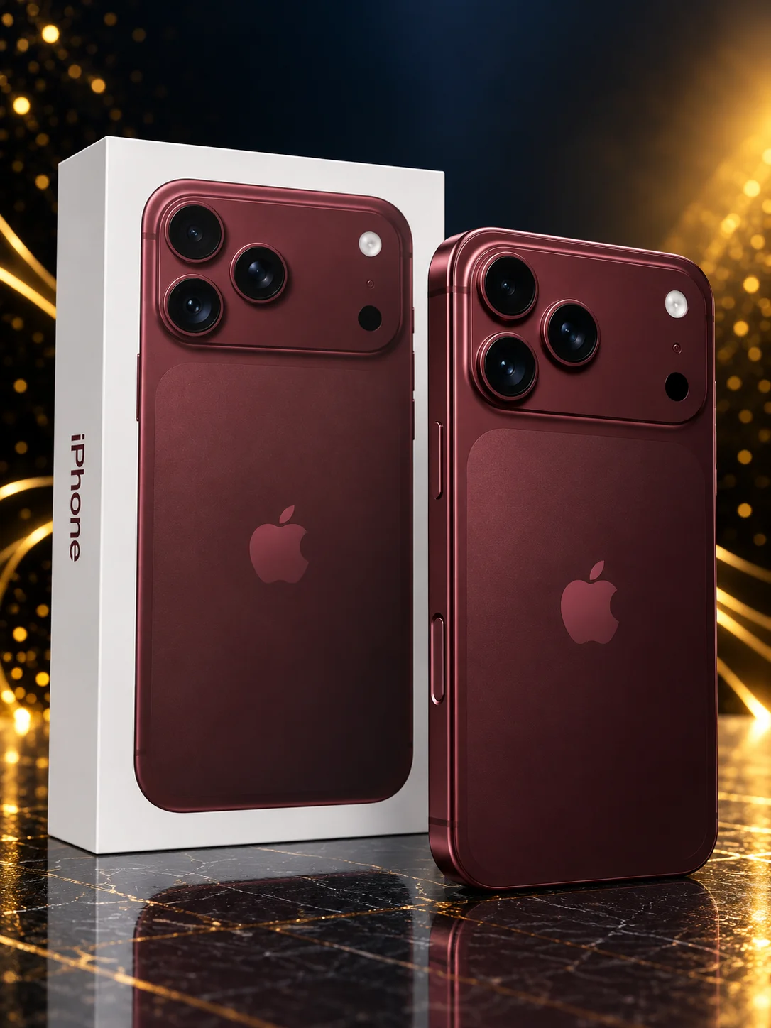 iPhone 18 Pro Max 512gb Burgundy 1sim+eSim - миниатюра 3