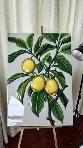 картина лимоны