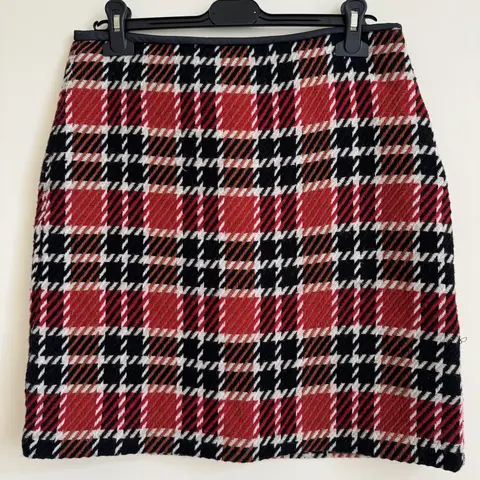 Шерстяная юбка в клетку M&S