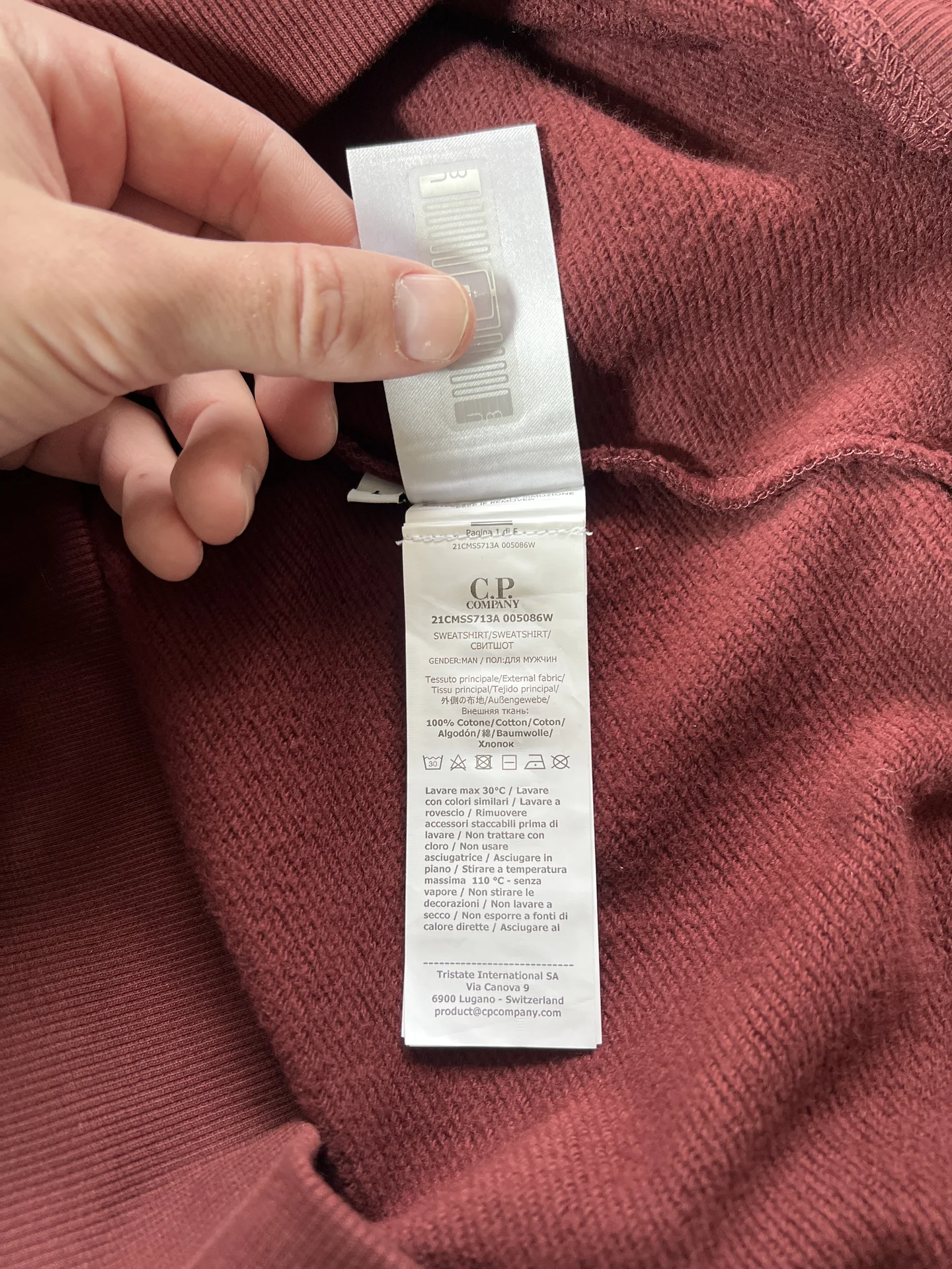 C.P. Company Diagonal Raised Fleece Crew Neck - миниатюра 5