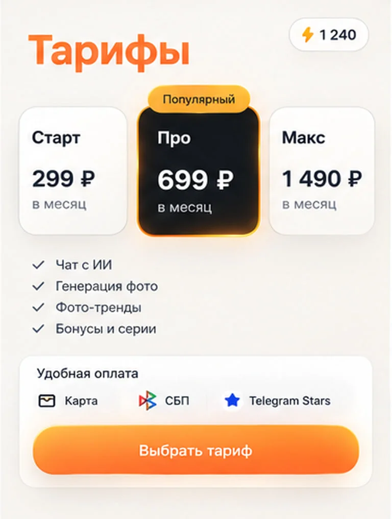 Нейросеть-бот в Telegram (ChatGPT, Gemini, фото) - миниатюра 5