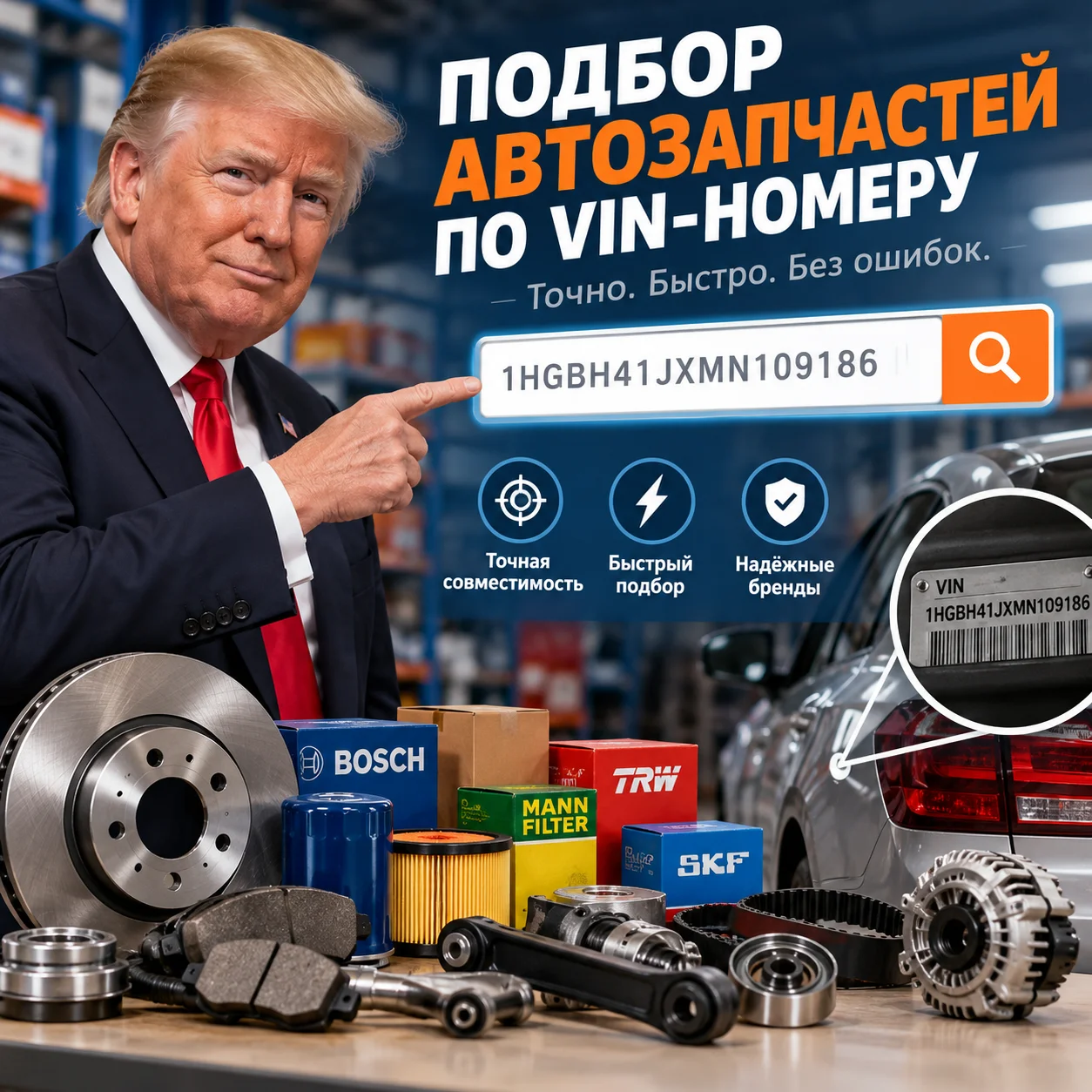 Подбор запчастей для авто по VIN - изображение 1