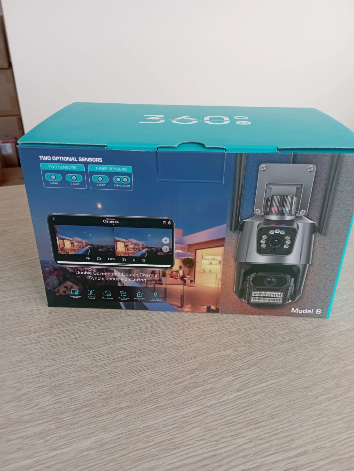 Уличная Wi-Fi камера, 2 объектива, сигнализация - миниатюра 3