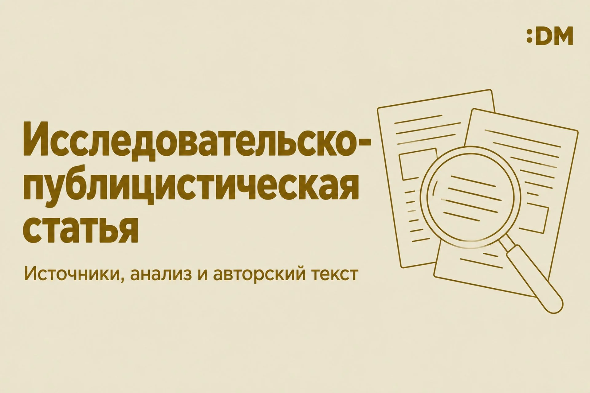 НАПИСАНИЕ ИССЛЕДОВАТЕЛЬСКО-ПУБЛИЦИСТИЧЕСКОЙ СТАТЬИ - изображение 1