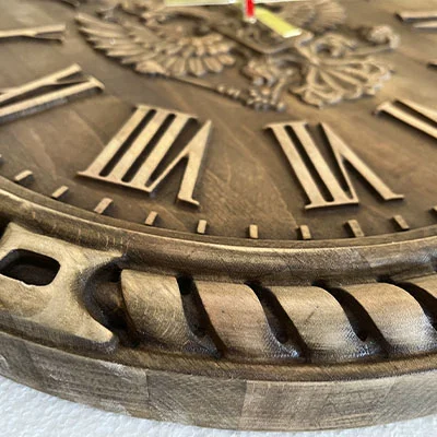 Часы настенные деревянные Герб РФ - миниатюра 9