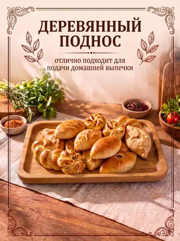 Деревянное блюдо для подачи