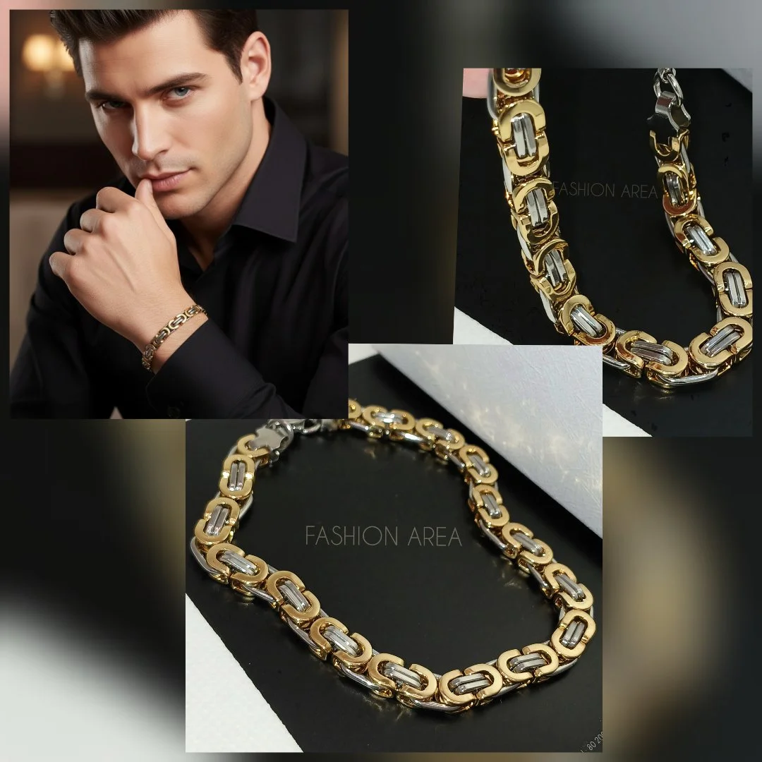 Мужской браслет Balance Gold Silver - миниатюра 2