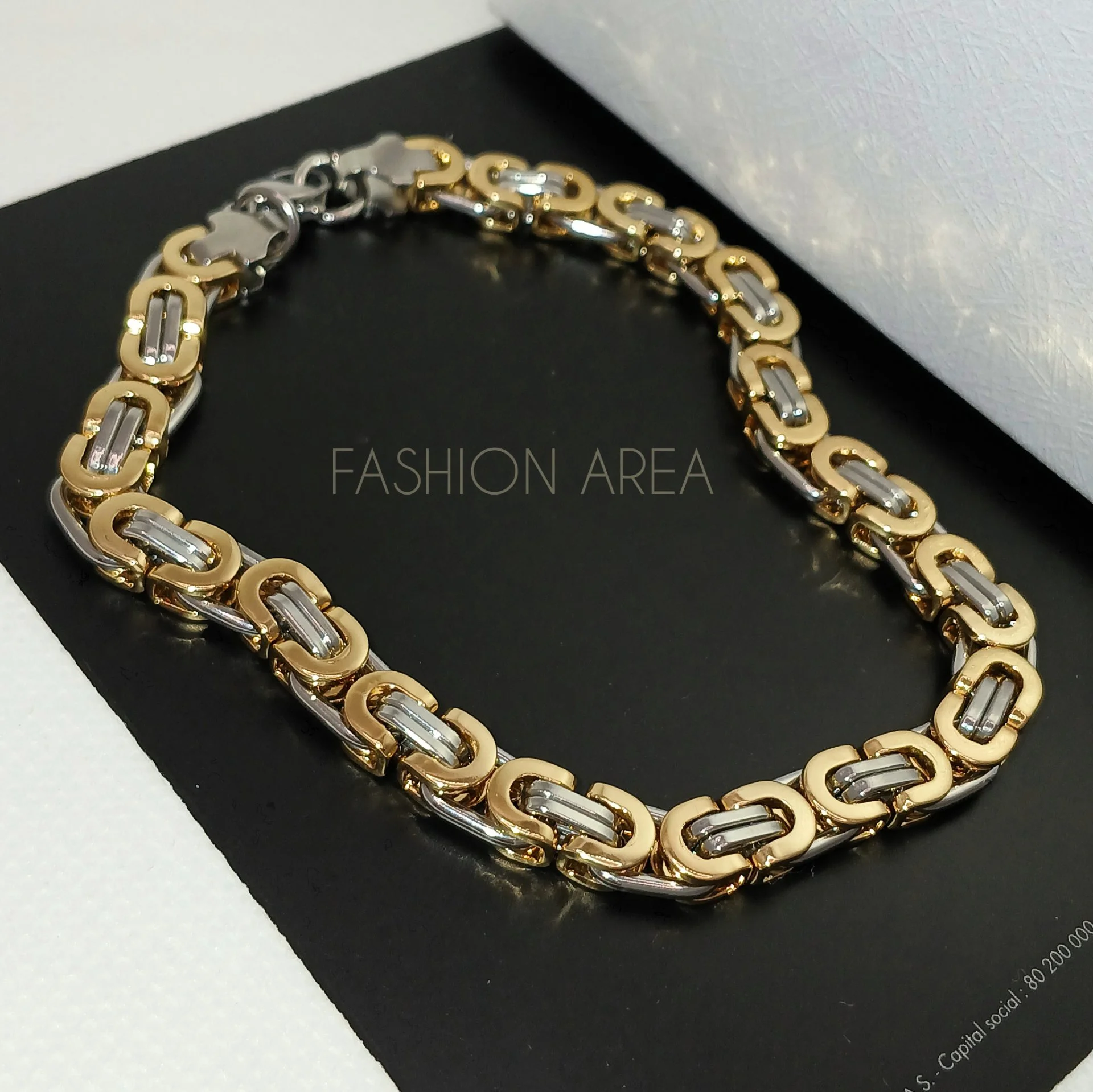 Мужской браслет Balance Gold Silver - миниатюра 6