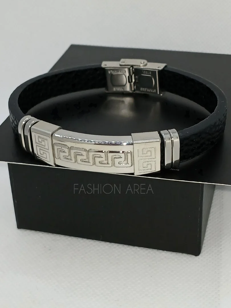 Мужской браслет Asset Silver Versace Style - миниатюра 5