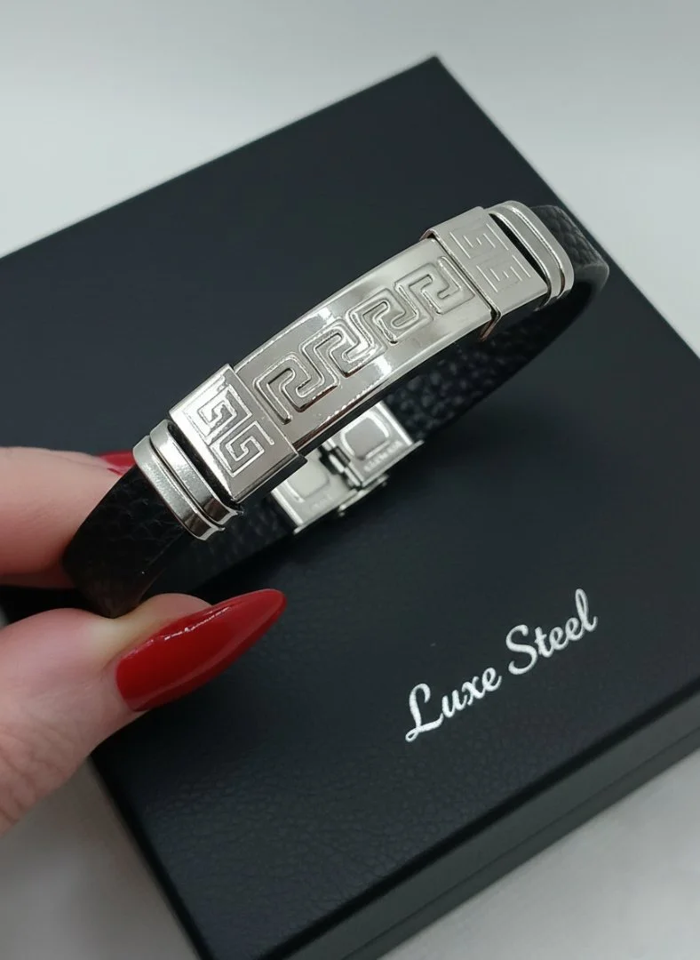 Мужской браслет Asset Silver Versace Style - миниатюра 7