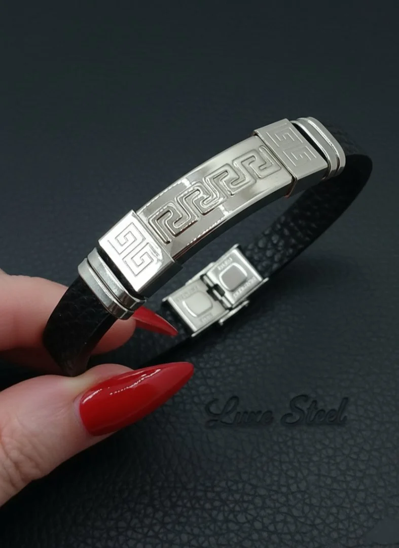 Мужской браслет Asset Silver Versace Style - миниатюра 8
