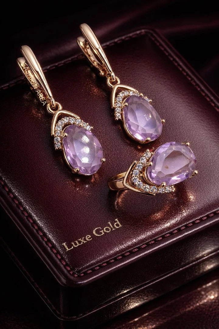 Серьги и Кольцо Eden Gold Изумительный Комплект - миниатюра 2