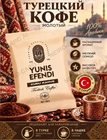 кофе турецкий YUNIS EFENDI