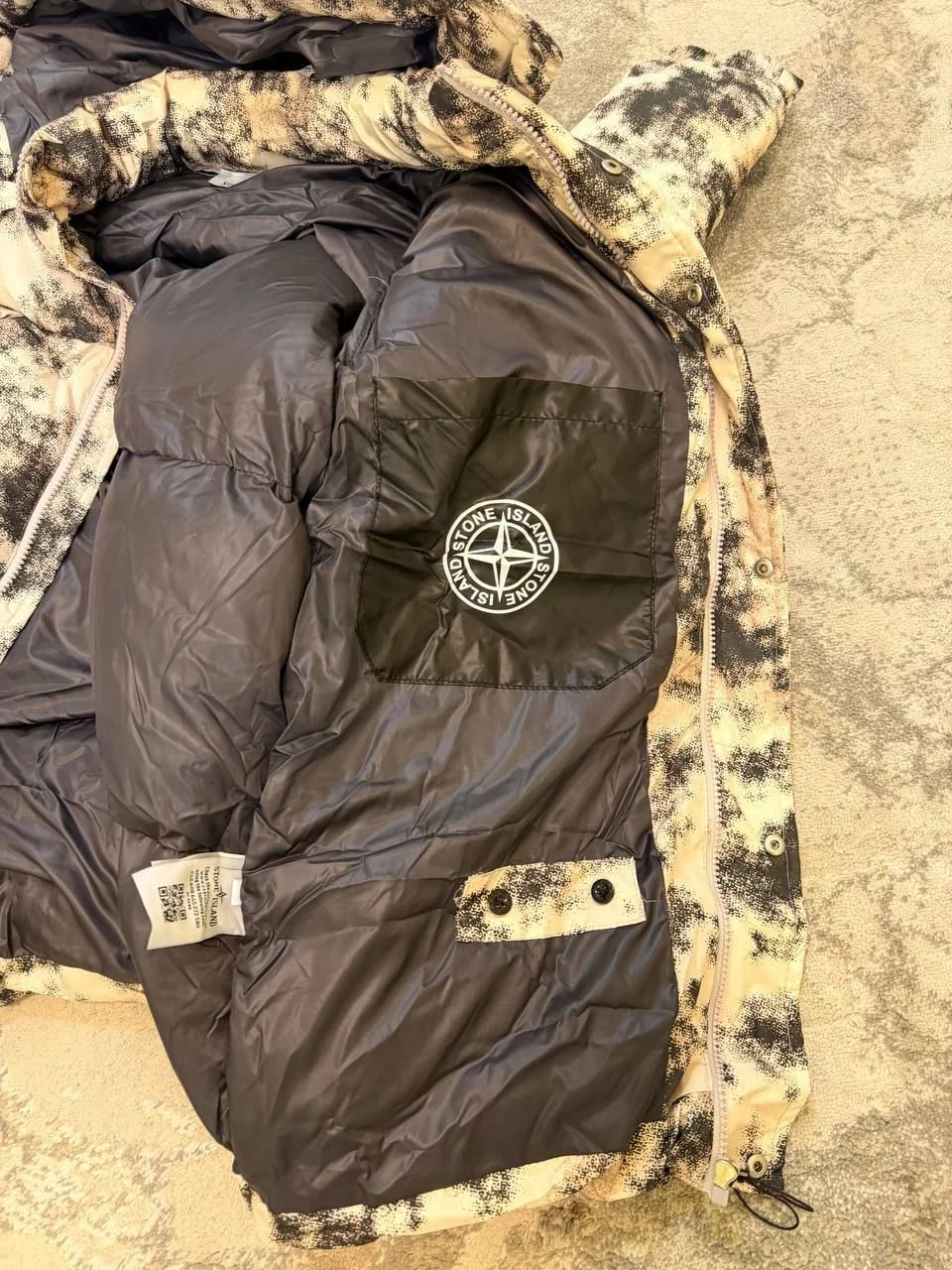 Пуховик Stone Island (камуфляж). Размеры S M L XL. - миниатюра 9