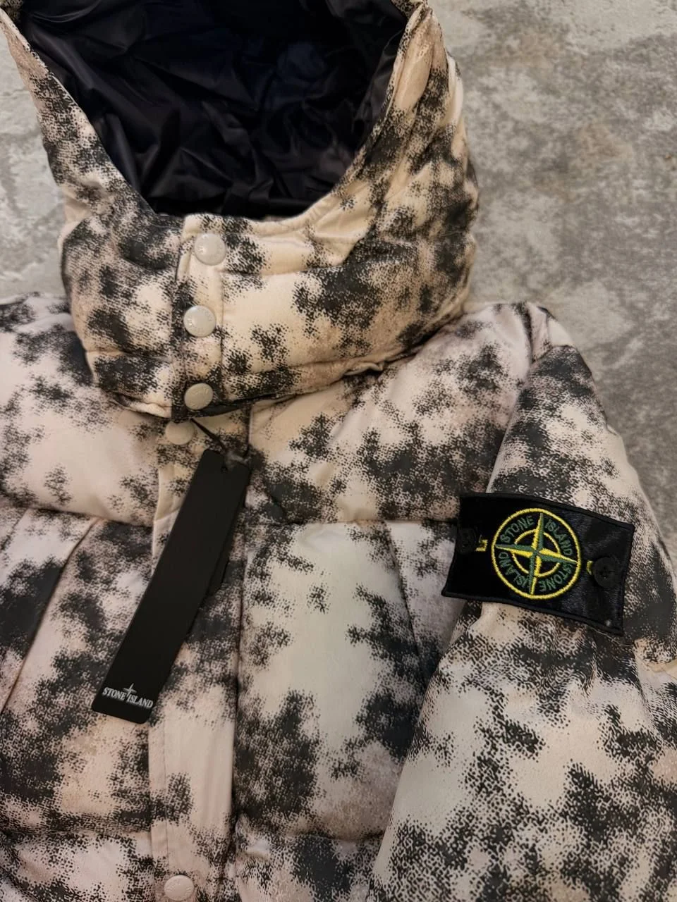 Пуховик Stone Island (камуфляж). Размеры S M L XL. - миниатюра 10
