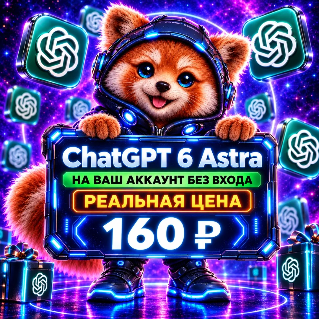 ChatGPT Astra 6 images 2.5 личная подписка - изображение 1
