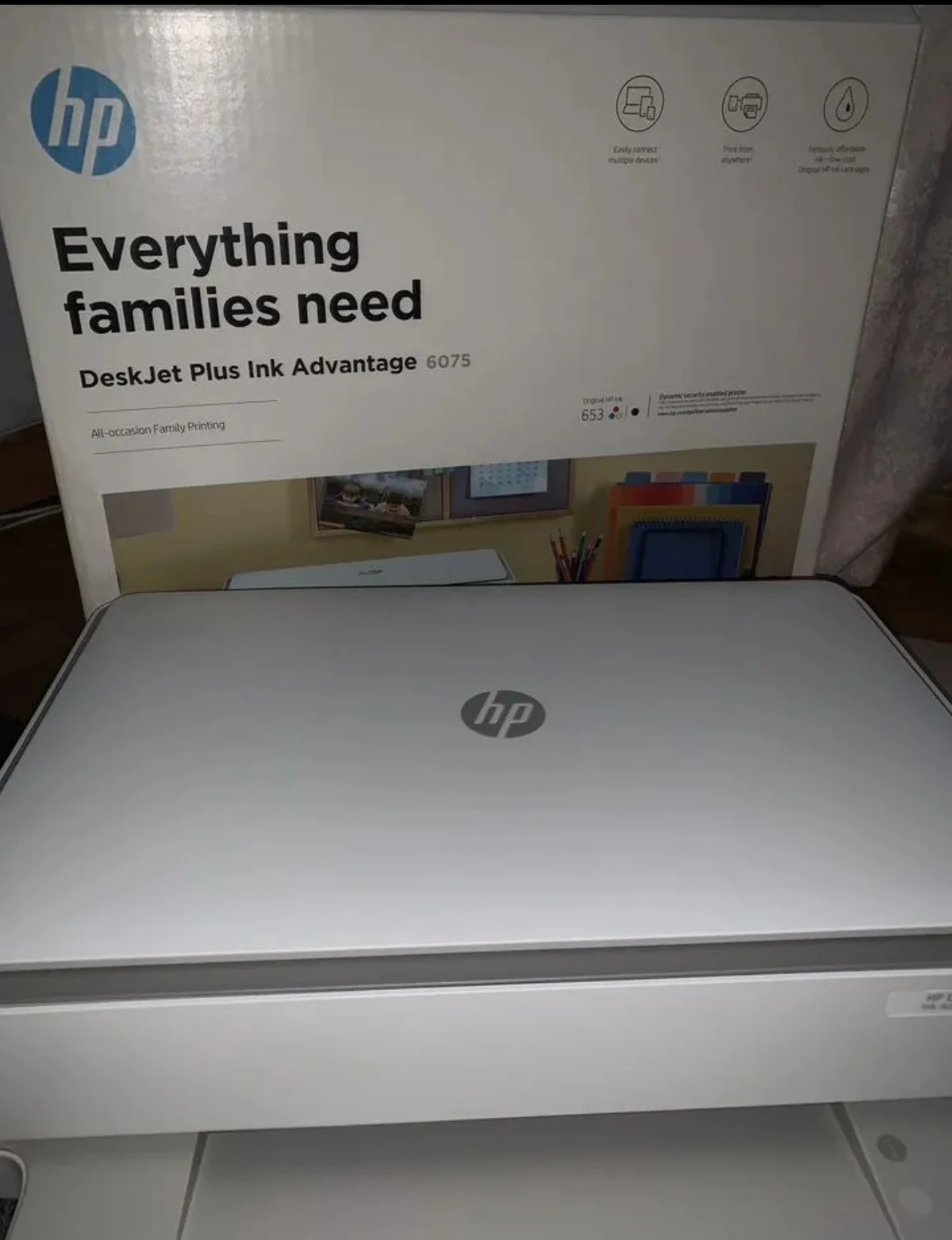 Мфу принтер hp DeskJet Plus Ink Advantage 6075 - миниатюра 2