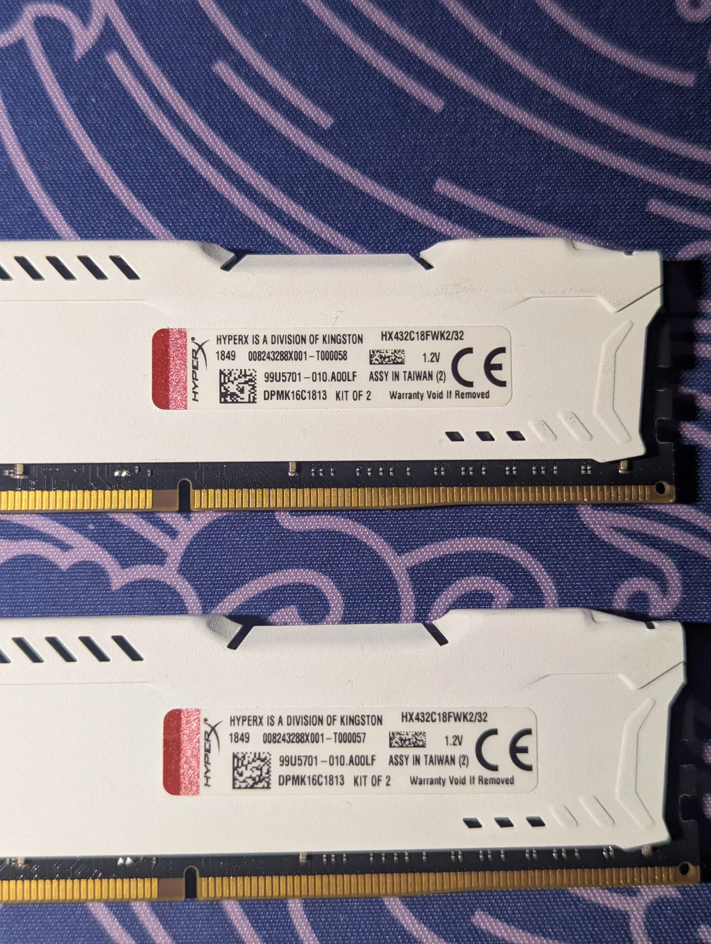 2x16GB Оперативная память HyperX FURY White DDR4 - миниатюра 3