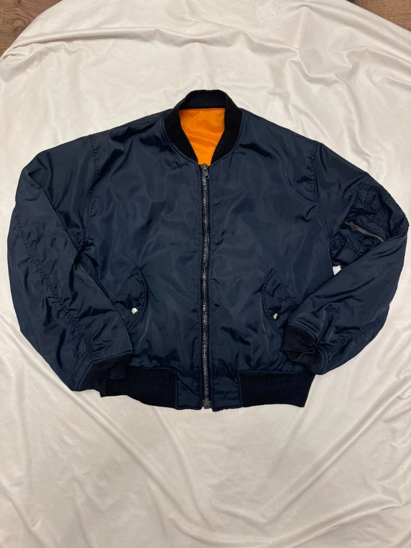 Бомбер Alpha Industries MA-1 синий / оранжевый - миниатюра 6