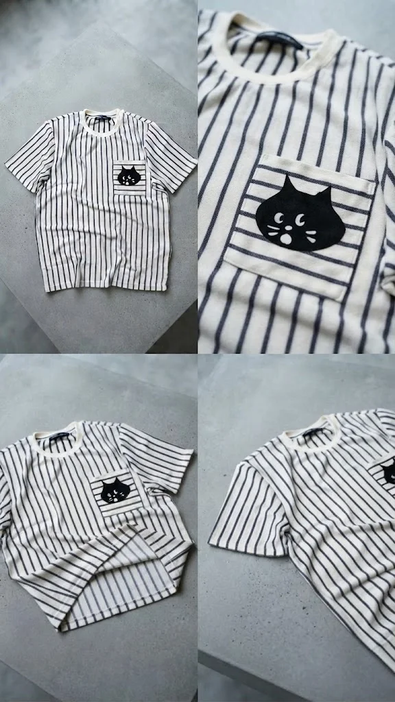 футболка issey miyake nenet NYA в полоску - миниатюра 3