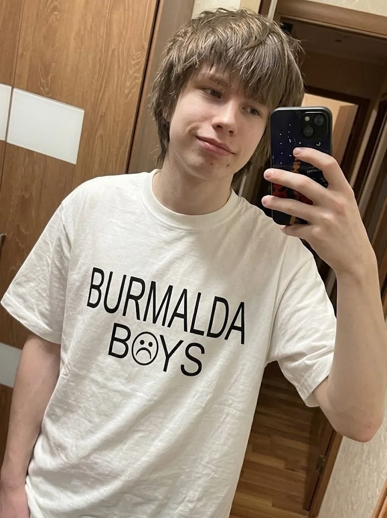 футболка BURMALDA BOYZ y2k белая - миниатюра 3