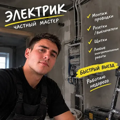 электрик/услуги электрика/электромонтаж