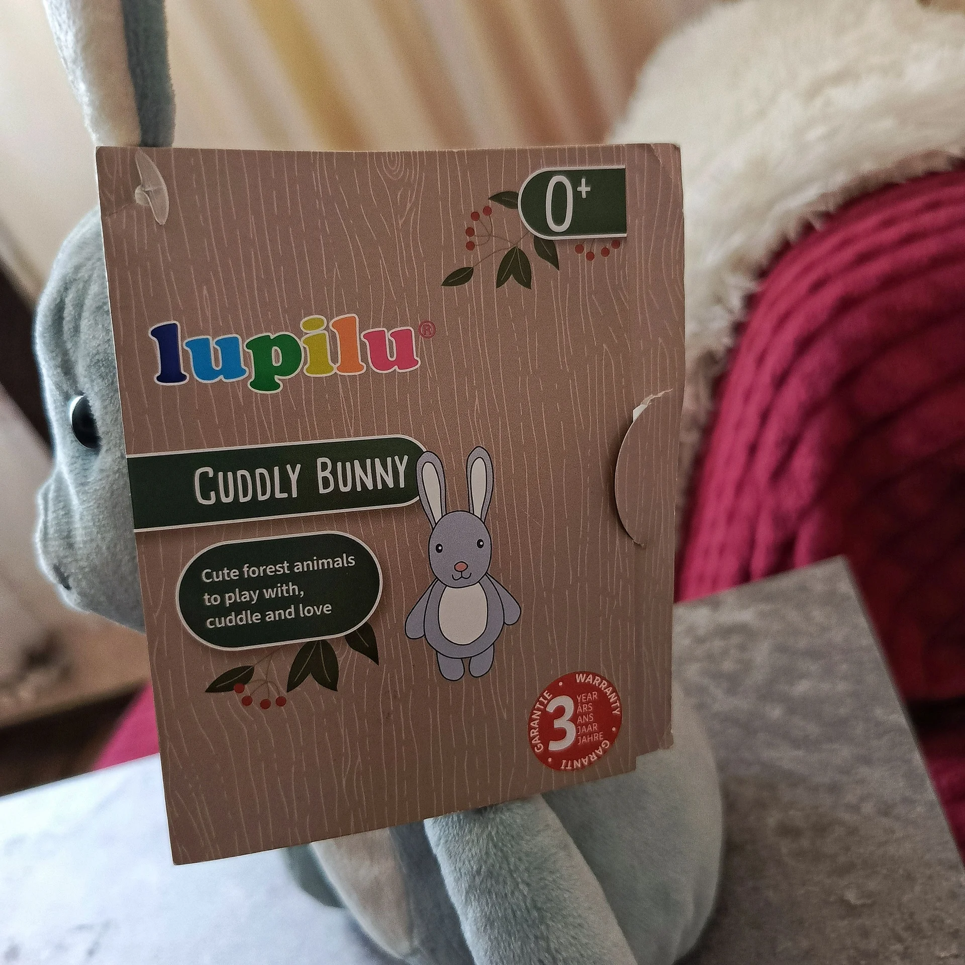 Мягкая игрушка Заяц от фирмы Lupilu с биркой - миниатюра 6