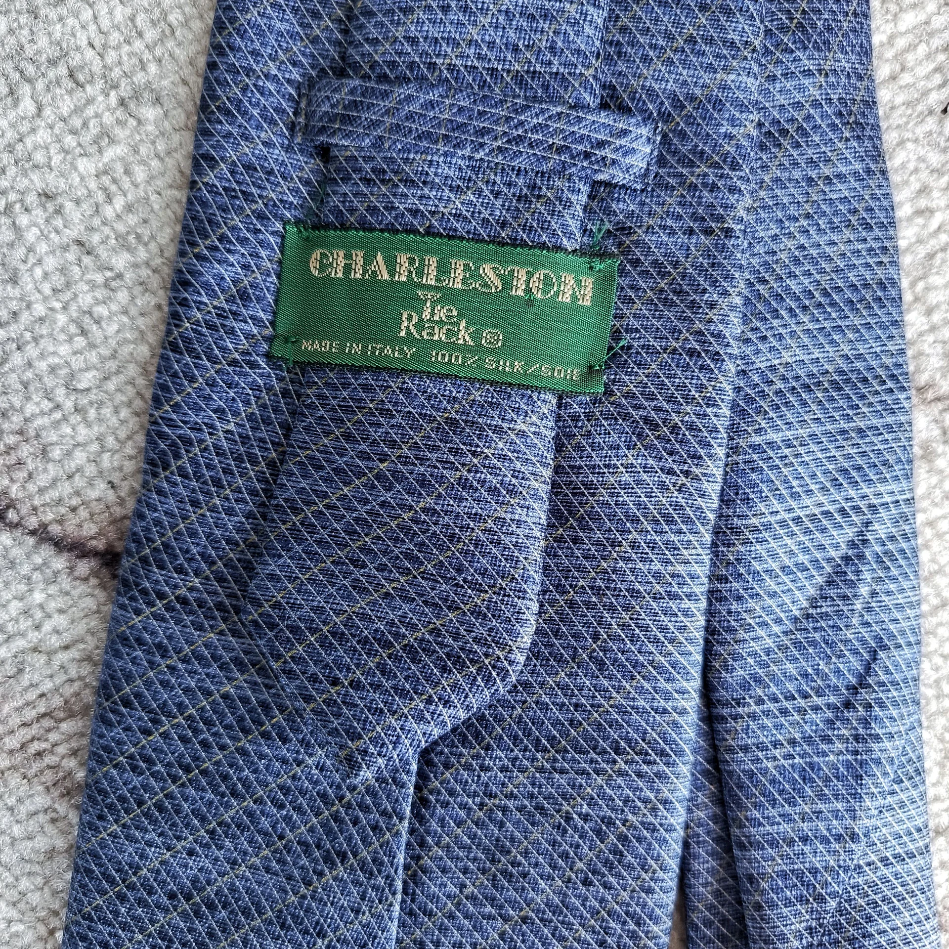 Мужской галстук Charleston Tie Rack Италия шелк - миниатюра 3