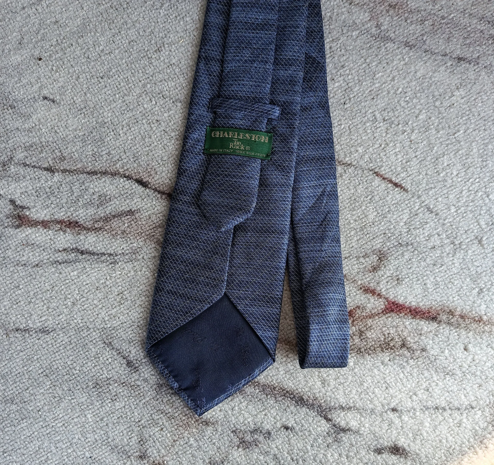 Мужской галстук Charleston Tie Rack Италия шелк - миниатюра 4