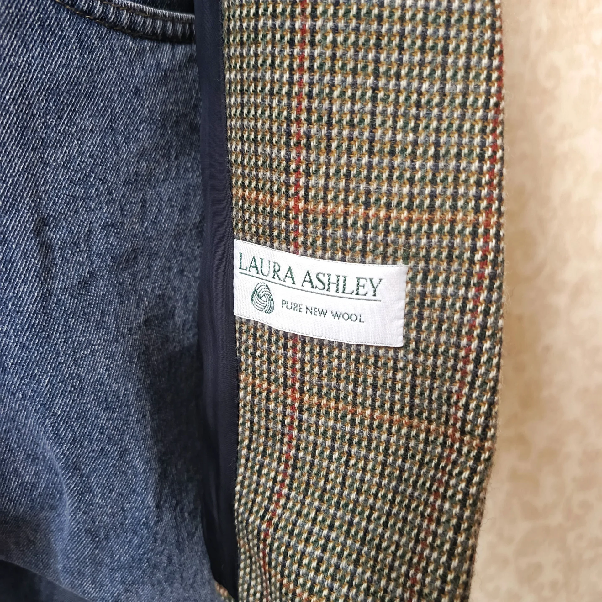Женский пиджак из шерсти Laura Ashley винтаж - миниатюра 7