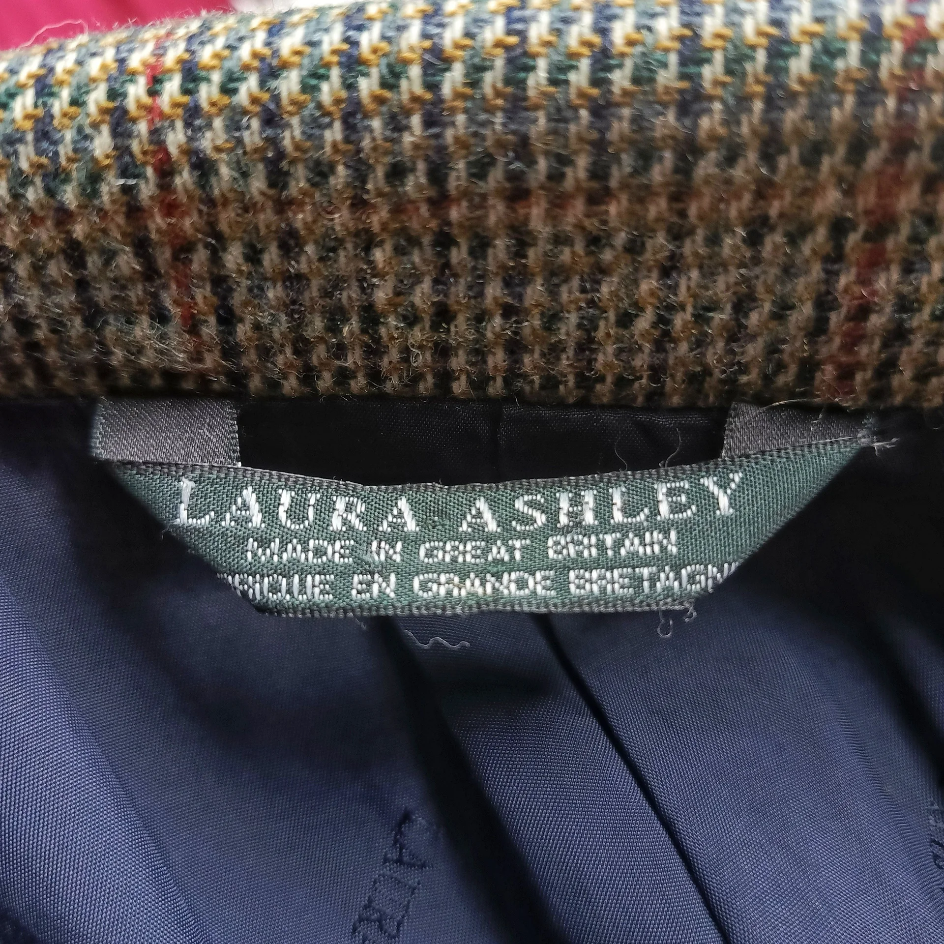 Женский пиджак из шерсти Laura Ashley винтаж - миниатюра 9