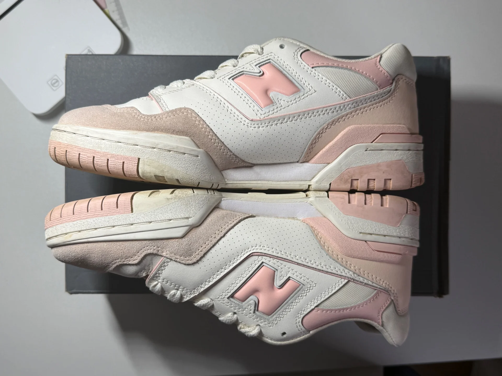 Кроссовки New Balance 550 розовые - миниатюра 3